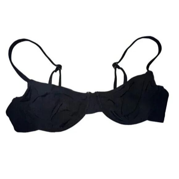 NWT Andie The Bermuda Bikini Swimsuit Underwired Top Full Bust Support M Black - Picture 13 of 15
